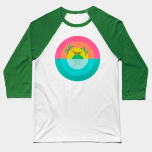 Summer Island Unicorn Baseball T-Shirt